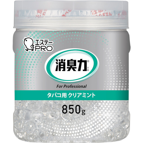 【TRUSCO】エステー　０３２　Ｇ消臭力　ビーズタイプ大容量　本体　８５０ｇ　タバコ用　ミント